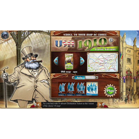 TICKET TO RIDE USA 1910 STEAM KEY GLOBAL