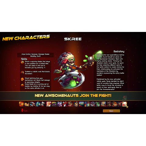 AWESOMENAUTS - STARSTORM STEAM KEY GLOBAL