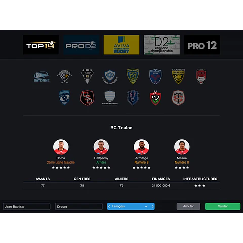 PRO RUGBY MANAGER 2015 STEAM KEY GLOBAL