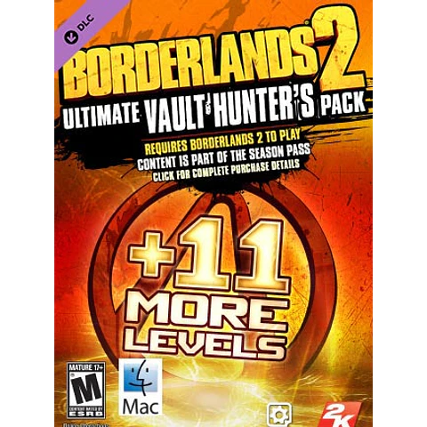 BORDERLANDS 2 - ULTIMATE VAULT HUNTERS UPGRADE PACK STEAM KEY GLOBAL