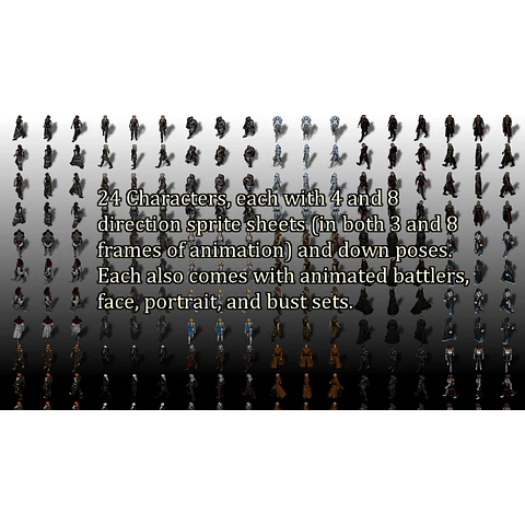 RPG MAKER: HIGH FANTASY MAIN PARTY PACK 1 STEAM KEY GLOBAL