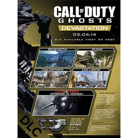 CALL OF DUTY: GHOSTS - DEVASTATION STEAM KEY GLOBAL