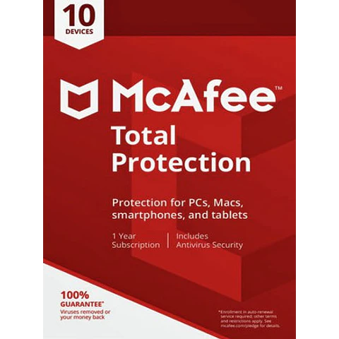 MCAFEE TOTAL PROTECTION MULTIDEVICE 1 DEVICE 1 YEAR KEY GLOBAL
