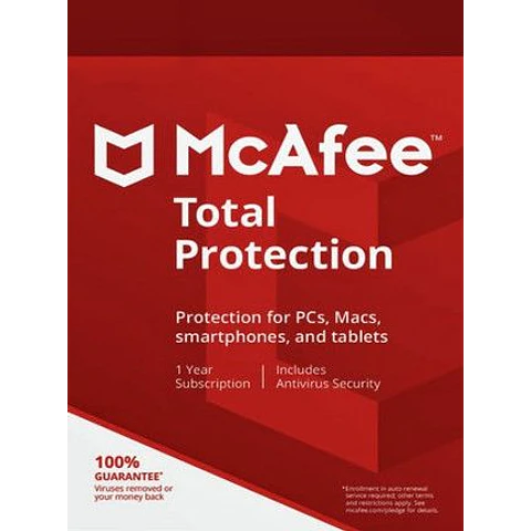 MCAFEE TOTAL PROTECTION MULTIDEVICE 1 DEVICE 1 YEAR KEY GLOBAL