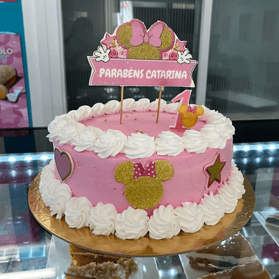 Bolo Aniversário da Minnie