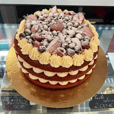 Bolo Naked Cake Red Velvet