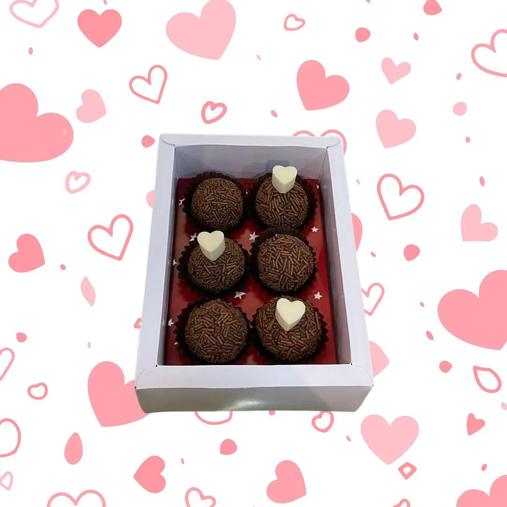 Caixa c/ Brigadeiros do Amor