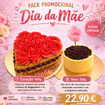 Pack Dia da Mãe – Coração e Vaso