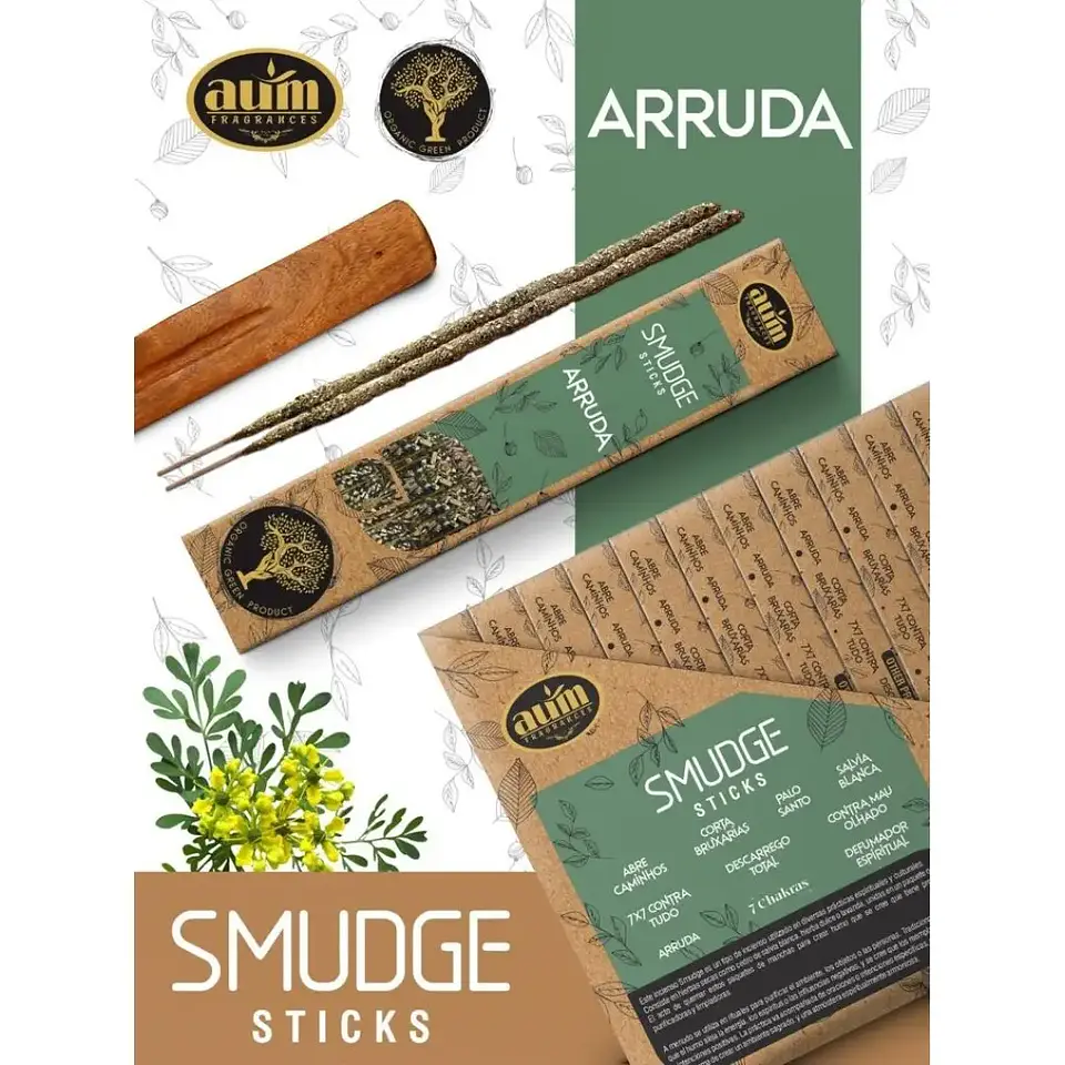 Incenso Orgânico 25g Arruda 1