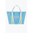 Osaka Cotton Neoprene Tote Bag | Light Blue 1