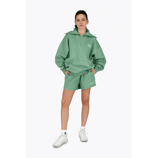 Suéter con media cremallera Osaka para mujer | Light Green 3