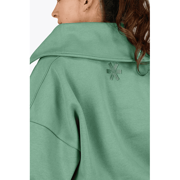 Suéter con media cremallera Osaka para mujer | Light Green 5