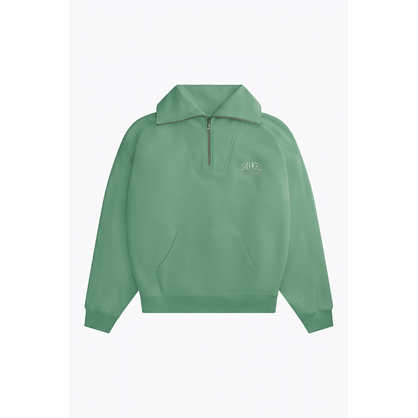 Suéter con media cremallera Osaka para mujer | Light Green 1