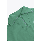 Suéter con media cremallera Osaka para mujer | Light Green 7