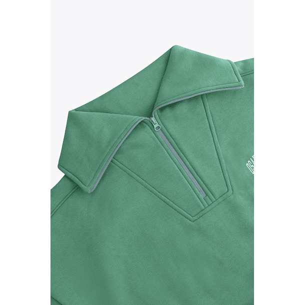 Suéter con media cremallera Osaka para mujer | Light Green 7
