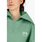 Suéter con media cremallera Osaka para mujer | Light Green 9