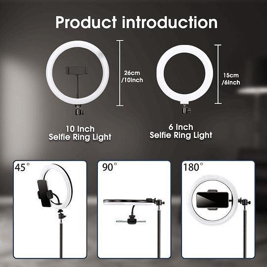 Anillo de luz con trípode y soporte para telefono - Image 4