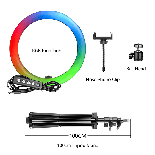 Anillo de Luz Led con Colores RGB - Image 3