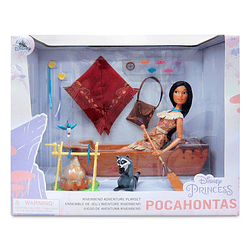 Playset Disney Store Princesa Pocahontas y Canoa