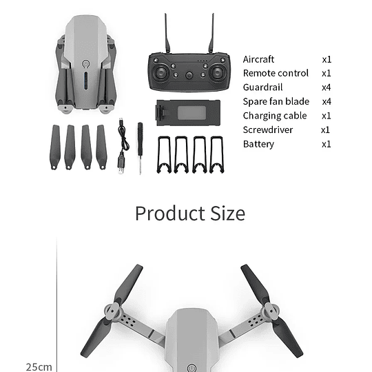 Dron con cámara HD 4K 1080P, cuadricóptero plegable con WIFI - Image 6