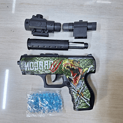 PISTOLA DE HIDROGEL MAS PUNTERO INFRAROJO