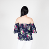 Blusa Strapless Flores