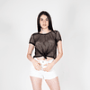 Crop Top Mesh Shirt