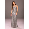 Vestido Lentejuelas Escote Redondo
