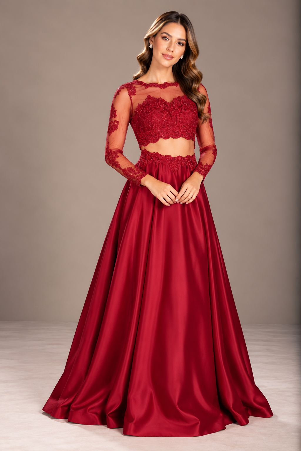 Vestido de Fiesta Dos Piezas 