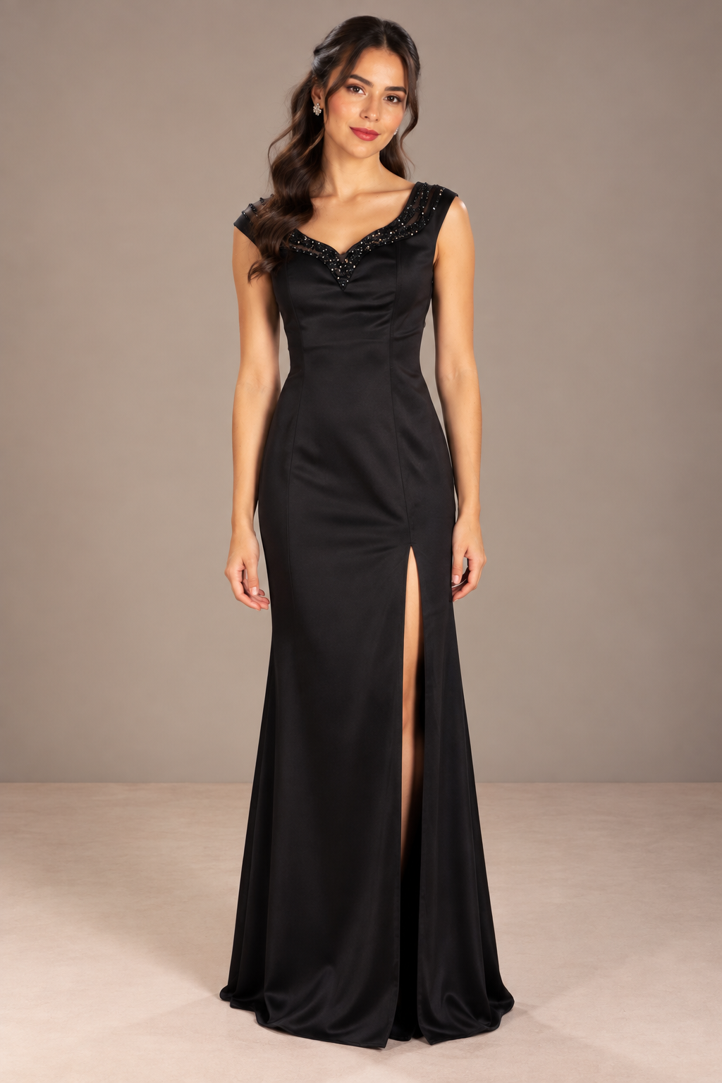 Vestido Piedras High Cut