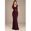 Vestido Encaje Cinturón Negro