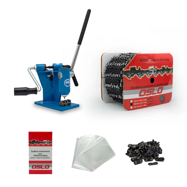 Pack Rollo Cadena 3/8 Ip. 058/1.5mm + Corta-Remachadora OSLO® 1