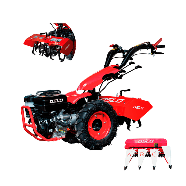 COMBO 4 ROTO Motocultivador Sx15 Ultra Bencinero + Cosechadora y Segadora 1