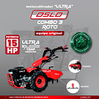 COMBO 3 ROTO Motocultivador Sx15 Ultra Bencinero + Cortacesped o Barra Segadora SX15 2