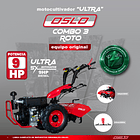 COMBO 3 ROTO Motocultivador Sx9 Ultra Diesel + Cortacesped o Barra Segadora 2