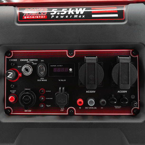 Generador INVERSOR GASOLINA POWERMAX 5.5kW OSLO® 5