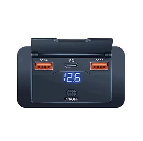 Cargador rapido USB 3.0 Dual 12-24v