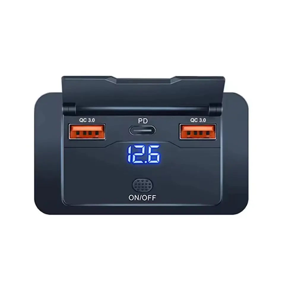 Cargador rapido USB 3.0 Dual 12-24v 1