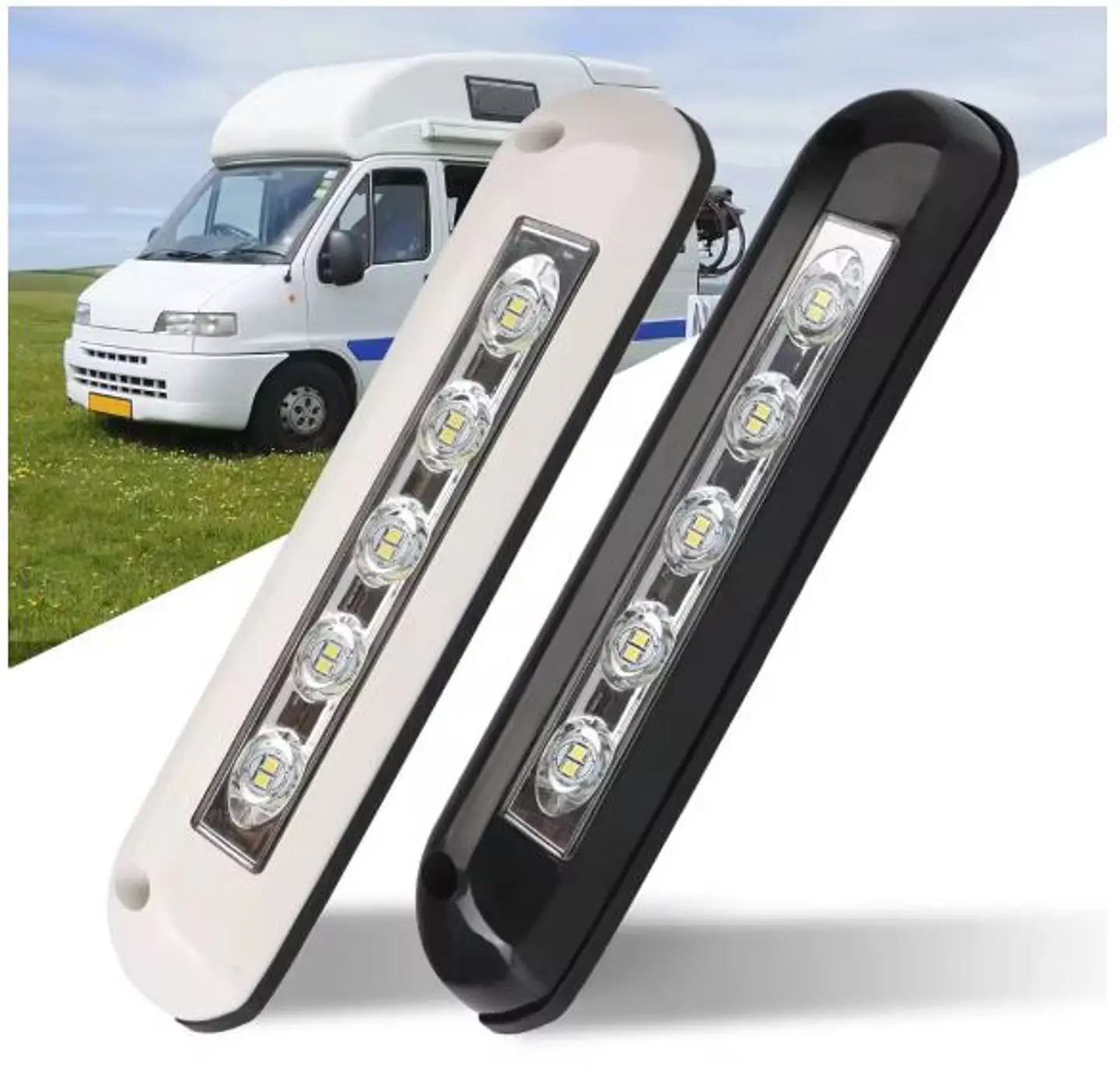 Foco LED Exterior 12V/24V Blanco: Iluminación Pro para Toldo y Camper 1