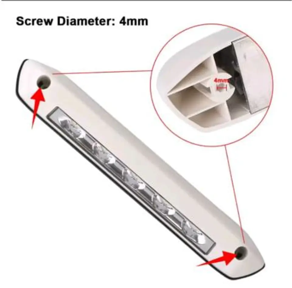 Foco LED Exterior 12V/24V Blanco: Iluminación Pro para Toldo y Camper 2