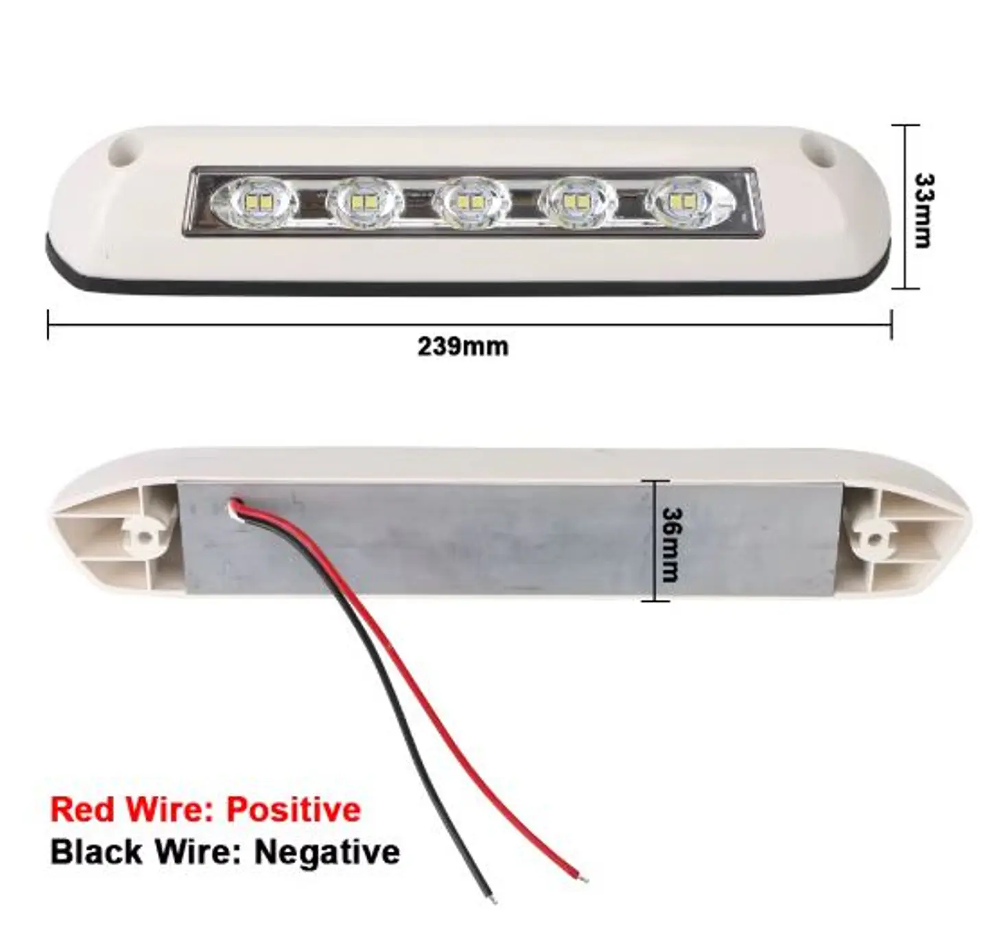 Foco LED Exterior 12V/24V Blanco: Iluminación Pro para Toldo y Camper 3