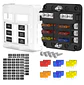 Caja Fusiblera 6 Vías con Bus Negativo 12V/24V - Panel de Distribución - Miniatura 2