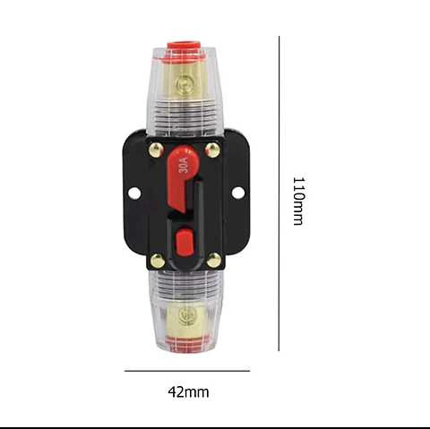 Fusible Automático | Disyuntor Cortacorriente Reiniciable 30A 12V/24V