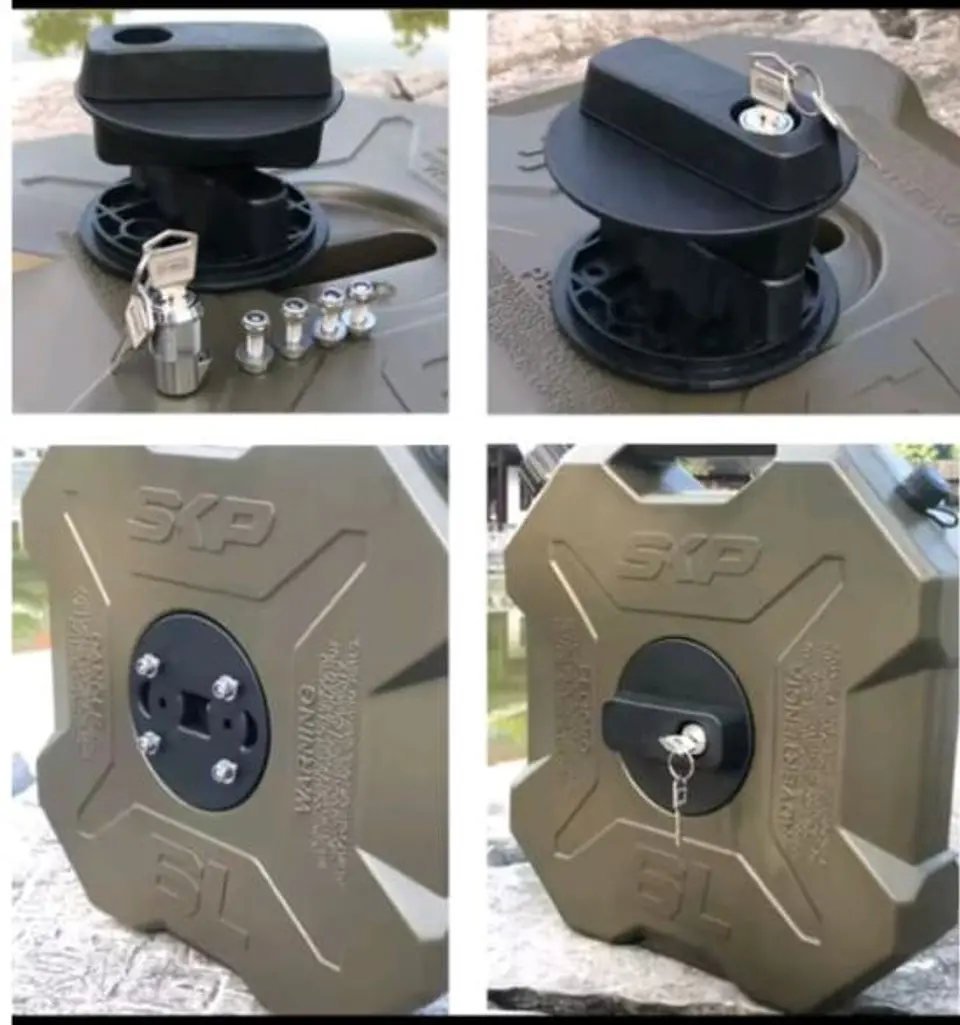Bidón de Combustible Plano 6L con Soporte y Llave (Alta Resistencia) 2