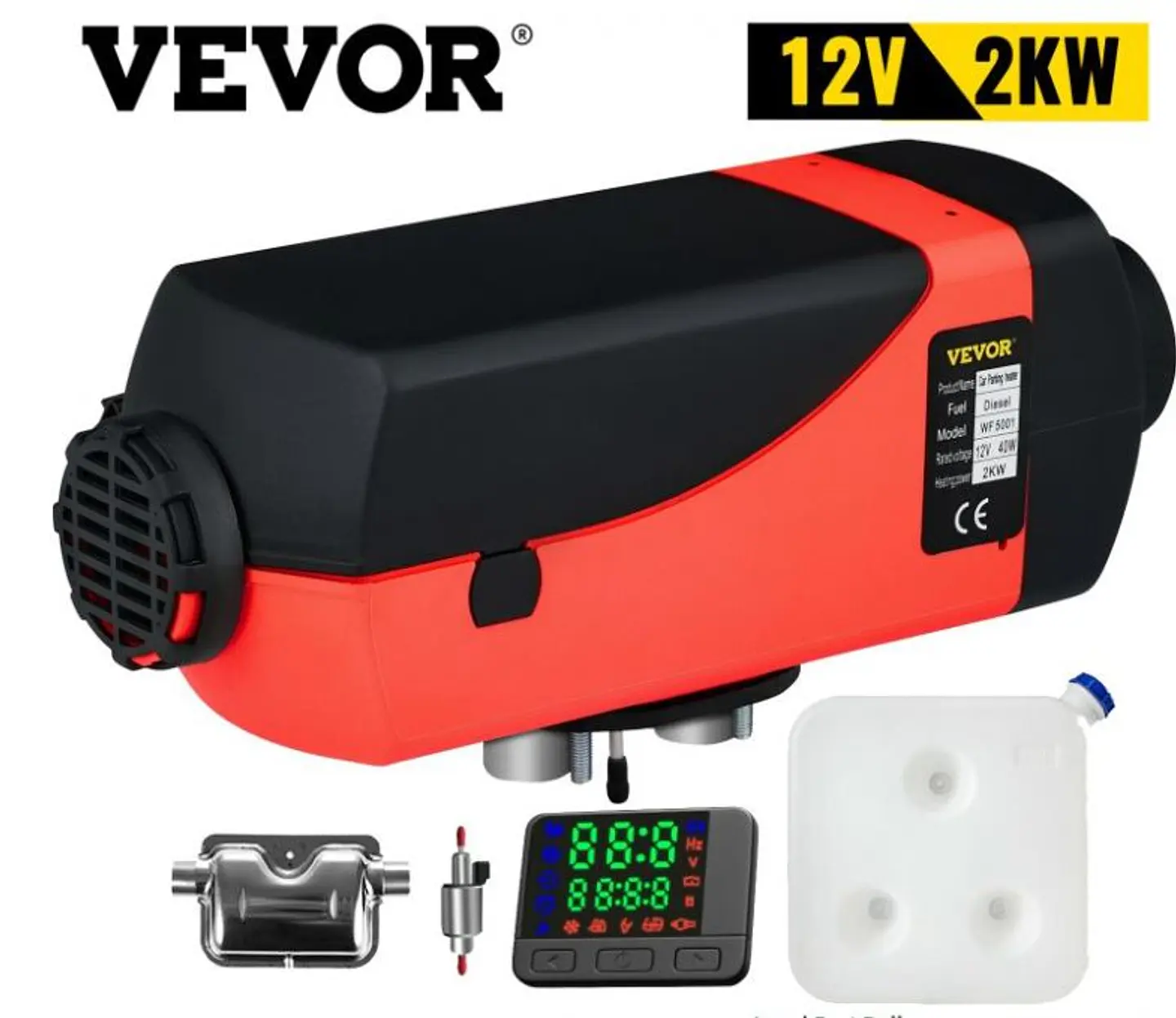 Calefactor Estacionario Diésel 12V 2KW (Kit para Armar e Instalar / Tipo Webasto) 1
