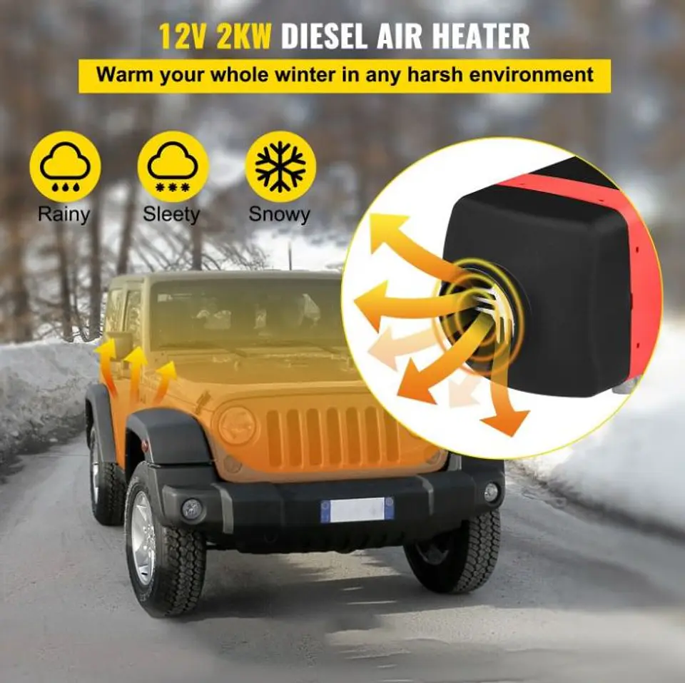 Calefactor Estacionario Diésel 12V 2KW (Kit para Armar e Instalar / Tipo Webasto) 3