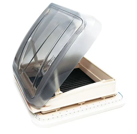 Escotilla Aerodinámica 40x40 cm con Luz LED y Doble Acrílico (Motorhome / Caravana)