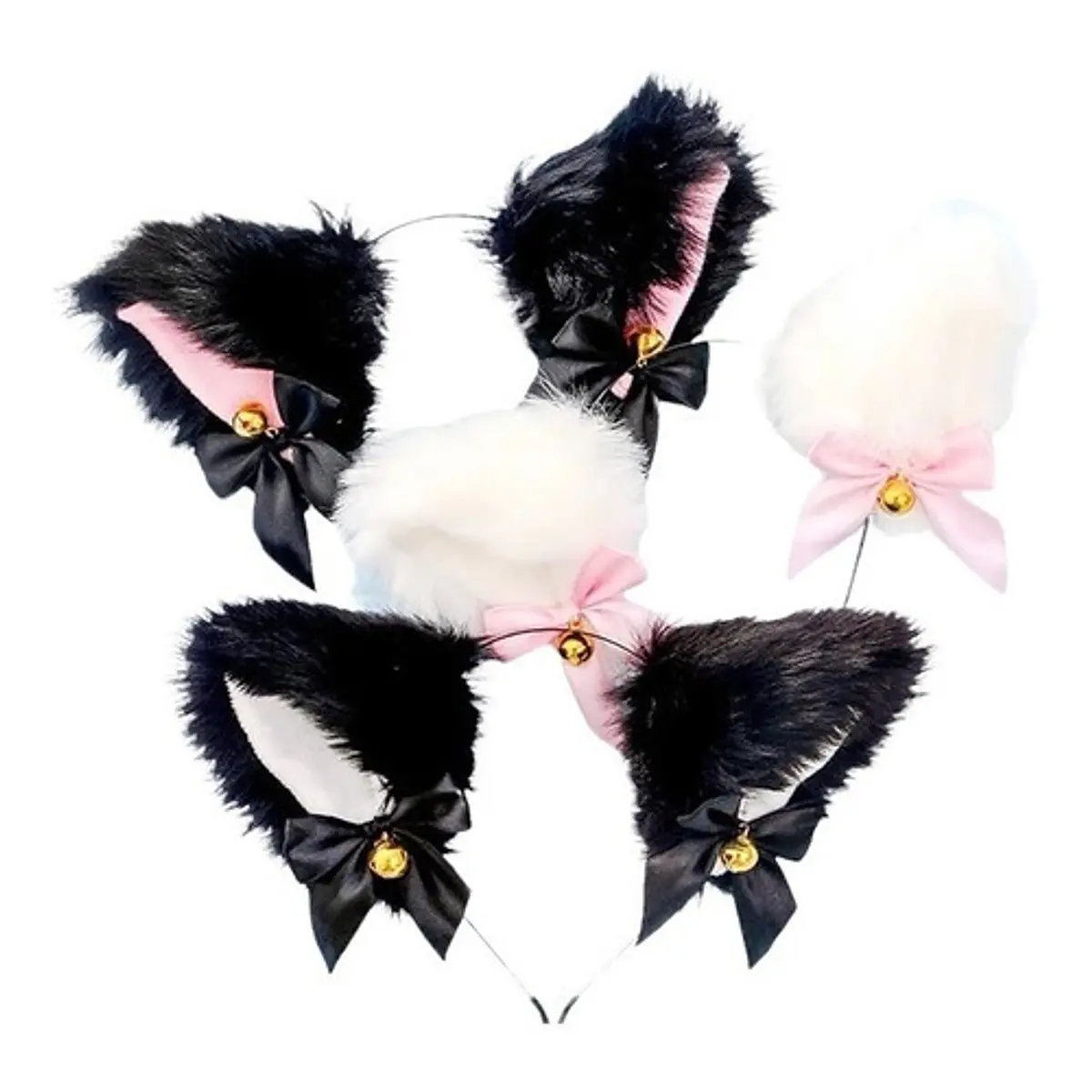Diadema De Orejas De Gato De Felpa Realista – Accesorio Para Anime, Cosplay Y Fiestas