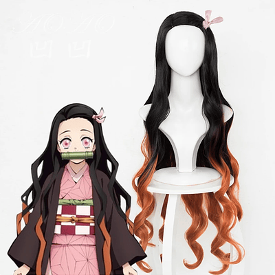 Peluca Nezuko Kamado Demon Slayer Kimetsu No Yaiba