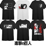 Poleras Shingeki No Kyojin Attack On Titan Varios Diseños